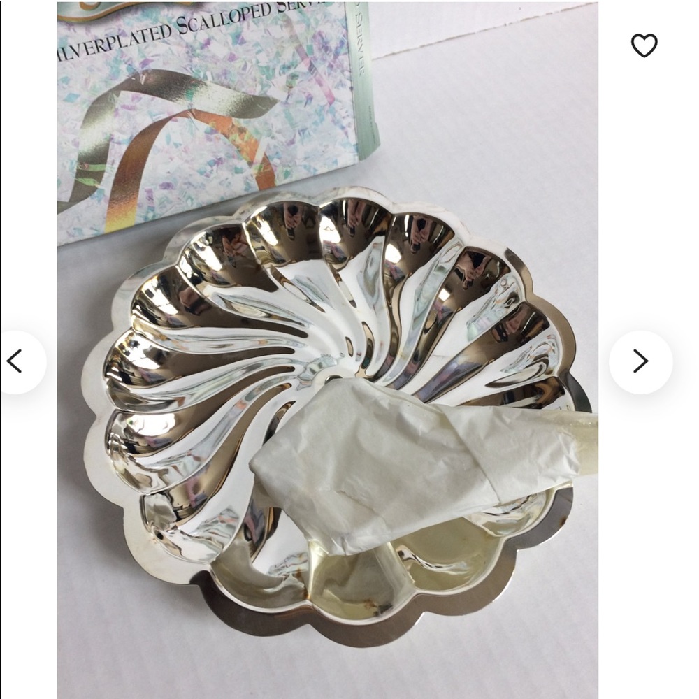 Old Hampshire silversmith silver plated scalloped